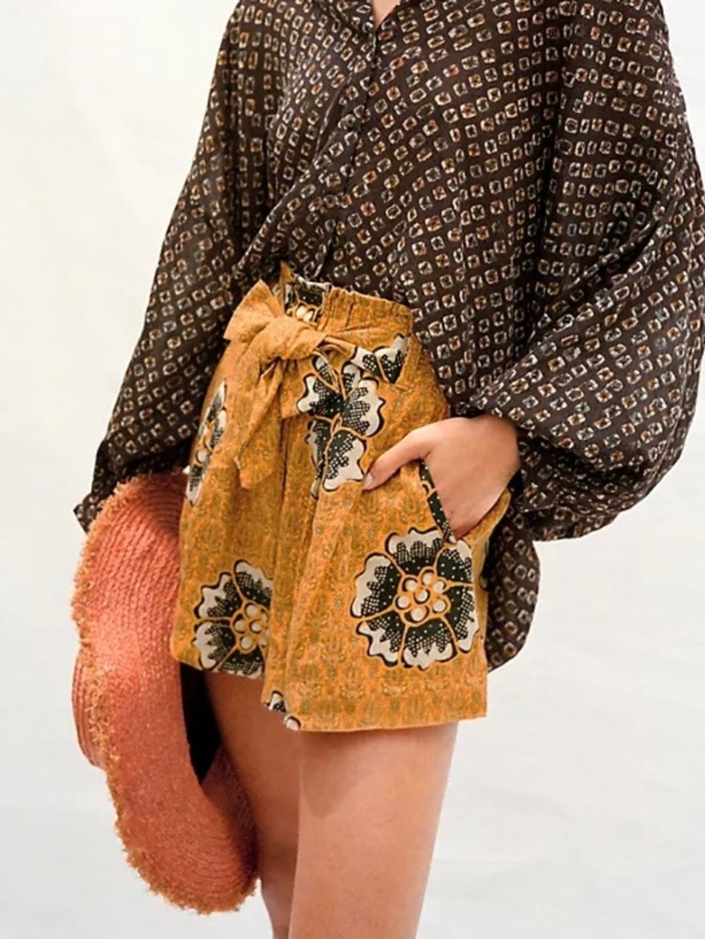 Anthropologie M Kennedy Paperbag Shorts.